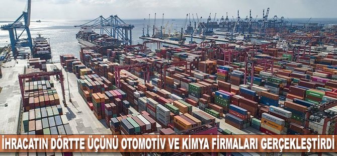 Kocaeli'nin ihracatının dörtte üçünü otomotiv ve kimya firmaları gerçekleştirdi