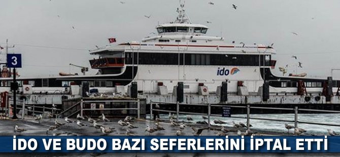 BUDO ve İDO bazı seferlerini iptal etti