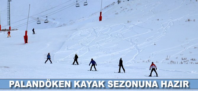 Palandöken kayak sezonuna hazır