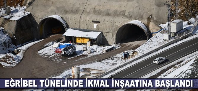 Karadeniz'i İç Anadolu'ya bağlayacak Eğribel tünelinde ikmal inşaatına başlandı