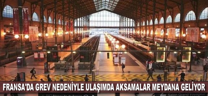 Fransa'da grev nedeniyle ulaşımda aksamalar meydana geliyor