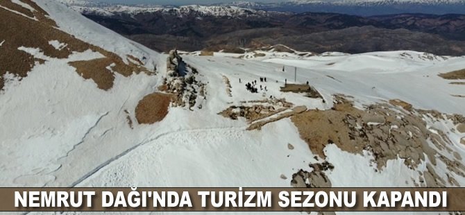 Nemrut Dağı'nda turizm sezonu kapandı