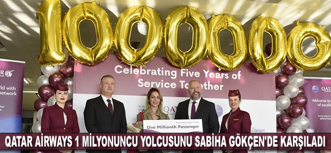 Qatar Airways 1 milyonuncu yolcusunu Sabiha Gökçen Uluslararası Havalimanı’nda karşıladı