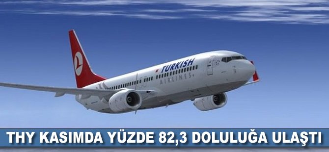 THY kasımda yüzde 82,3 doluluğa ulaştı