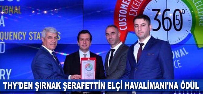 THY’den Şırnak Şerafettin Elçi Havalimanı'na ödül