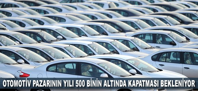 Otomotiv pazarının yılı 500 binin altında kapatması bekleniyor