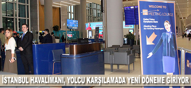 İstanbul Havalimanı'nda pankartla yolcu karşılama sona erdi