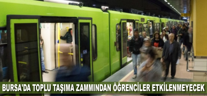 Bursa'da toplu taşıma zammından öğrenciler etkinlenmeyecek