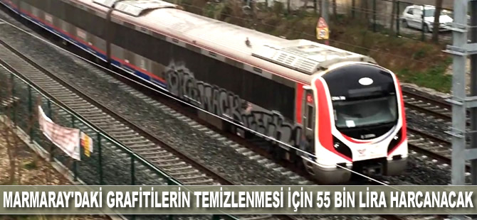 Marmaray'daki grafitilerin temizlenmesi için 55 bin lira harcanacak