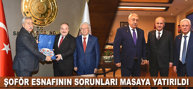 Şoför esnafının sorunları masaya yatırıldı