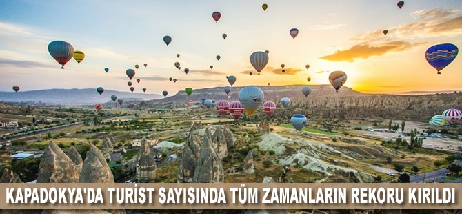 Kapadokya'da turist sayısında tüm zamanların rekoru kırıldı