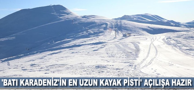 'Batı Karadeniz'in en uzun kayak pisti' açılışa hazır