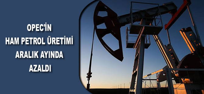 OPEC'in ham petrol üretimi Aralık ayında azaldı