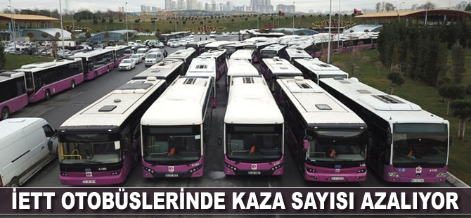 Toplu taşıma otobüslerinde kaza sayısı azalıyor