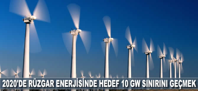 2020'de rüzgar enerjisinde hedef 10 GW sınırını geçmek