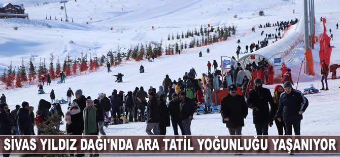 Yıldız Dağı'nda sömestir tatili yoğunluğu yaşanıyor