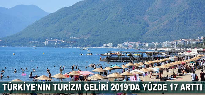 Türkiye'nin turizm geliri 2019'da yüzde 17 arttı