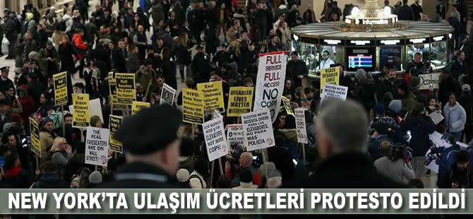 New York’ta pahalı ulaşım ücretleri protesto edildi