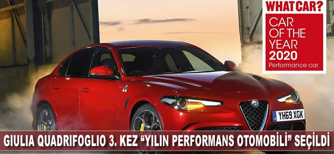 Giulia Quadrifoglio 3. Kez “Yılın Performans Otomobili” seçildi