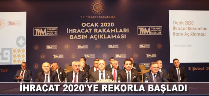 İhracat 2020'ye rekorla başladı