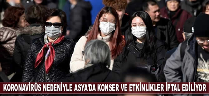 Koronavirüs salgını nedeniyle Asya'da konser ve etkinlikler iptal ediliyor