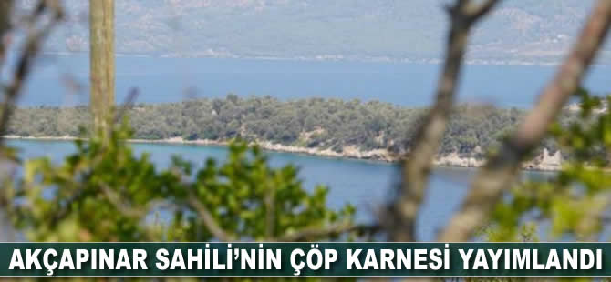 Akçapınar Sahili’nin çöp karnesi yayımlandı