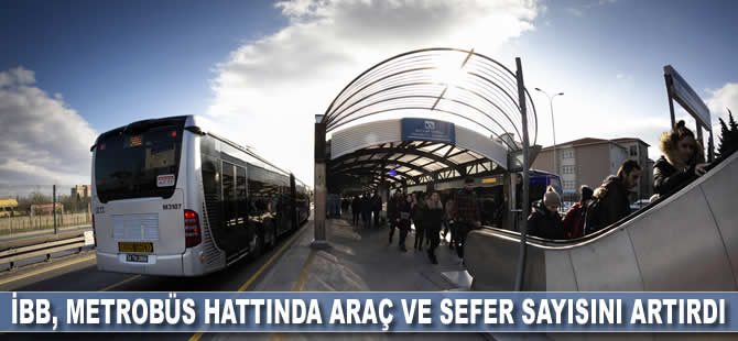 İBB, metrobüs hattında araç ve sefer sayısını artırdı