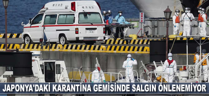 Japonya'daki karantina gemisinde salgın önlenemiyor