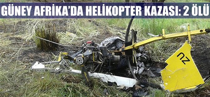 Güney Afrika'da helikopter kazası