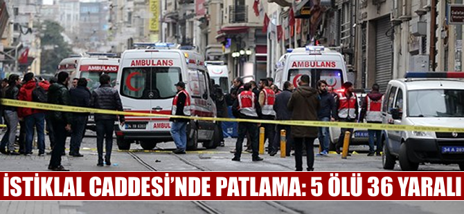 İstiklal Caddesi'nde patlama