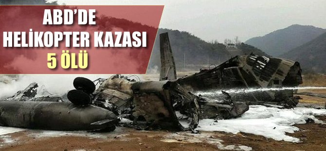 ABD'de helikopter kazası: 5 Ölü