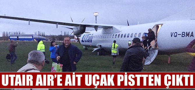 Utair uçağı pistten çıktı