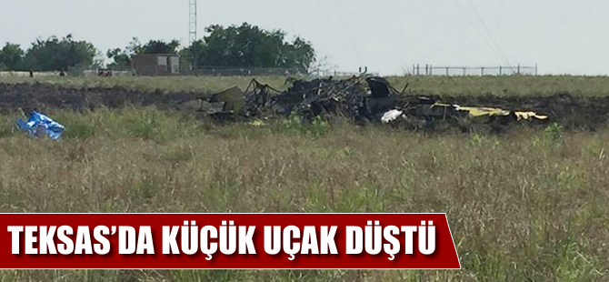 Teksas'ta küçük uçak düştü