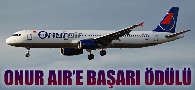 Onur Air'e başarı belgesi