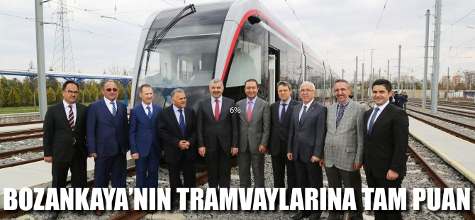 Bozankaya'nın tramvaylarına tam puan