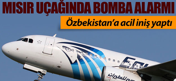 Mısır uçağında bomba alarmı