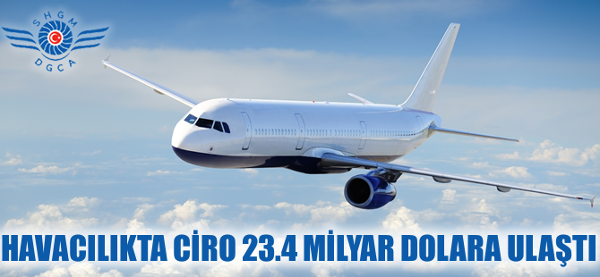 Havacılıkta ciro 23,4 milyar dolara ulaştı