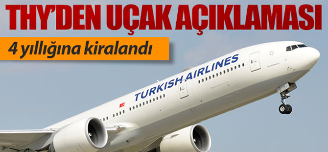 THY'den KAP'a uçak açıklaması