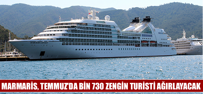 Marmaris temmuz ayında tam bin 730 turisti ağırlayacak