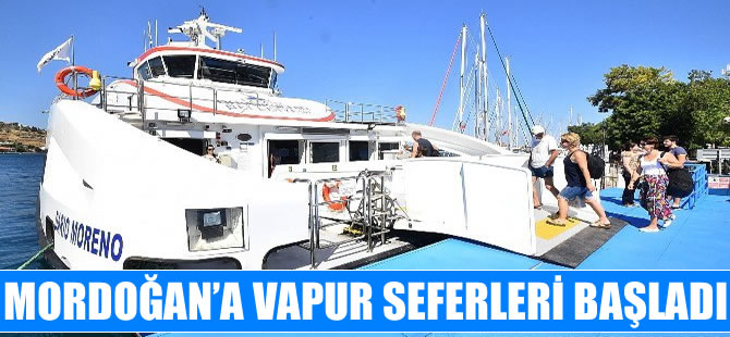 Foça’dan sonra Mordoğan vapur seferleri başladı