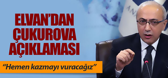 Lütfi Elvan'dan Çukurova Havalimanı açıklaması