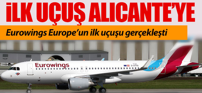 Germanwings Europe'un ilk uçuşu gerçekleşti