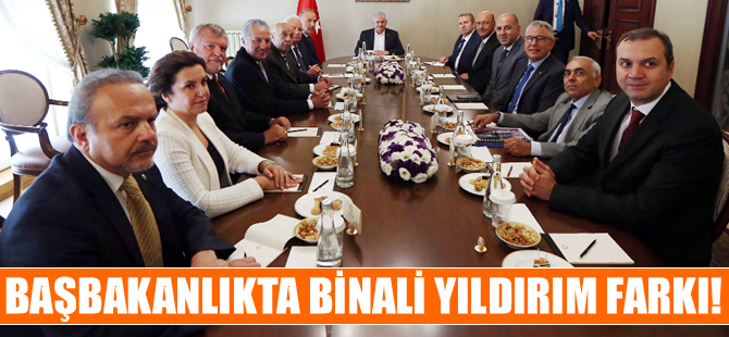 Başbakan Binali Yıldırım, İMEAK DTO Başkanı Metin Kalkavan ve Yönetim Kurulu'nu kabul etti