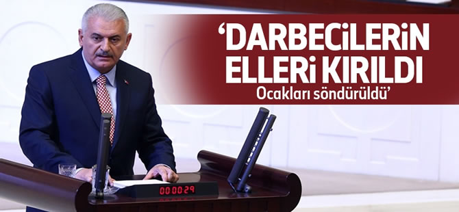 Başbakan Binali Yıldırım: Darbecilerin elleri kırıldı