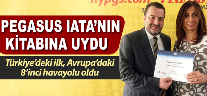 Pegasus IATA'nın kitabına uydu!