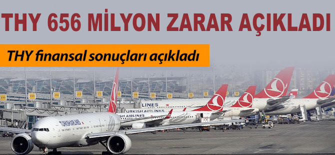 THY 656 milyon zarar açıkladı