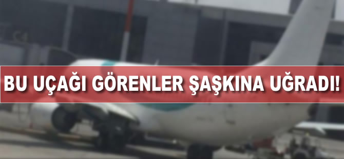 Bu uçağı görenler şaşkına uğradı!