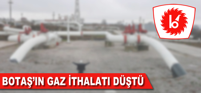 BOTAŞ'ın gaz ithalatı düştü