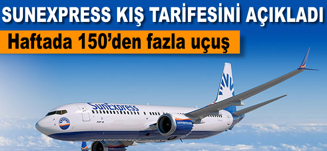 Sunexpress kış tarifesini duyurdu