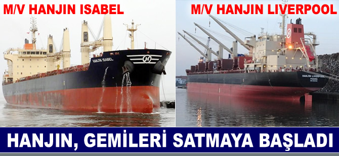 Hanjin Denizcilik'in işletmesindeki gemiler, satılmaya başlandı